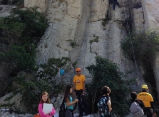 actividad de escalada